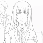 coloriage Kakegurui a dessiner en ligne
