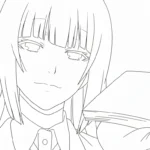 coloriage Kakegurui à imprimer pour enfant de 3 ans