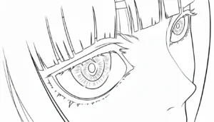 coloriage Kakegurui à imprimer pour enfant de 12 ans