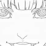 coloriage Kakegurui pour enfant de 2 ans