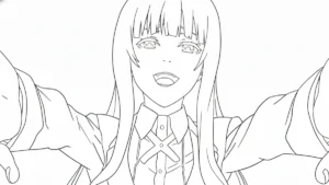 coloriage Kakegurui pour bebe a imprimer