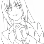 coloriage Kakegurui pour enfants