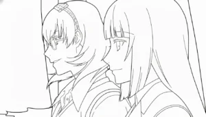 coloriage Kakegurui pour enfant de 6 ans