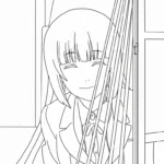 coloriage Kakegurui à imprimer pour enfant de 8 ans