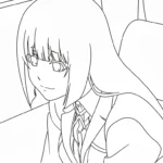 coloriage Kakegurui a imprimer gratuit