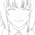 coloriage Kakegurui à imprimer gratuit