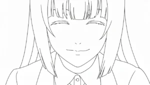 coloriage Kakegurui à imprimer gratuit