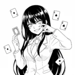 coloriage Kakegurui et dessins