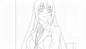 coloriage Kakegurui gratuit en ligne