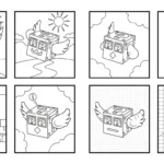 coloriage Lucky Box Brainrot pour enfant de 4 ans