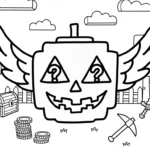 coloriage Lucky Box Brainrot à imprimer gratuitement
