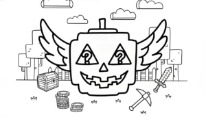coloriage Lucky Box Brainrot à imprimer gratuitement