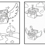 coloriage Lucky Box Brainrot d