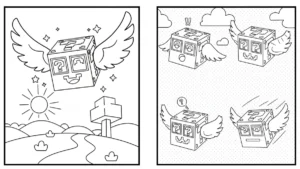 coloriage Lucky Box Brainrot d