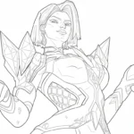 coloriage Marvel Rivals à imprimer pour enfant de 4 ans