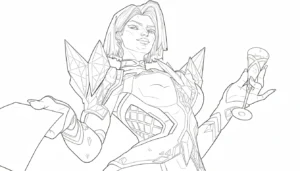 coloriage Marvel Rivals à imprimer pour enfant de 4 ans