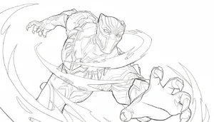 coloriage Marvel Rivals à imprimer a4