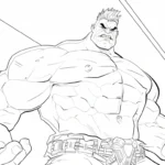 coloriage Marvel Rivals pour enfant de 2 ans