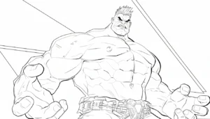coloriage Marvel Rivals pour enfant de 2 ans