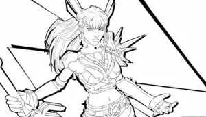 coloriage Marvel Rivals pour enfant à imprimer
