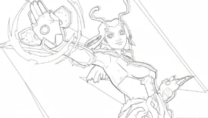 coloriage Marvel Rivals à imprimer pdf