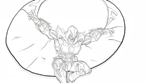 coloriage Marvel Rivals à imprimer pour enfant de 2 ans