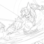 coloriage Marvel Rivals pour primaire