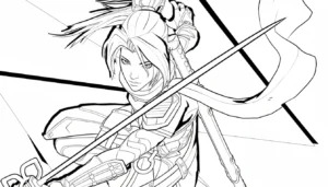 coloriage Marvel Rivals pour enfant de 6 ans