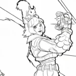 coloriage Marvel Rivals et découpage à imprimer