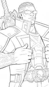 coloriage Marvel Rivals de pour enfants