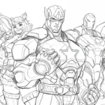 coloriage Marvel Rivals pour enfant de à imprimer