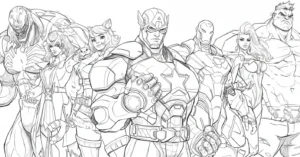 coloriage Marvel Rivals pour enfant de à imprimer