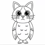 coloriage Meowl pour bebe a imprimer