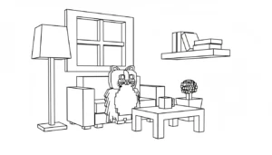coloriage Meowl et decoupage