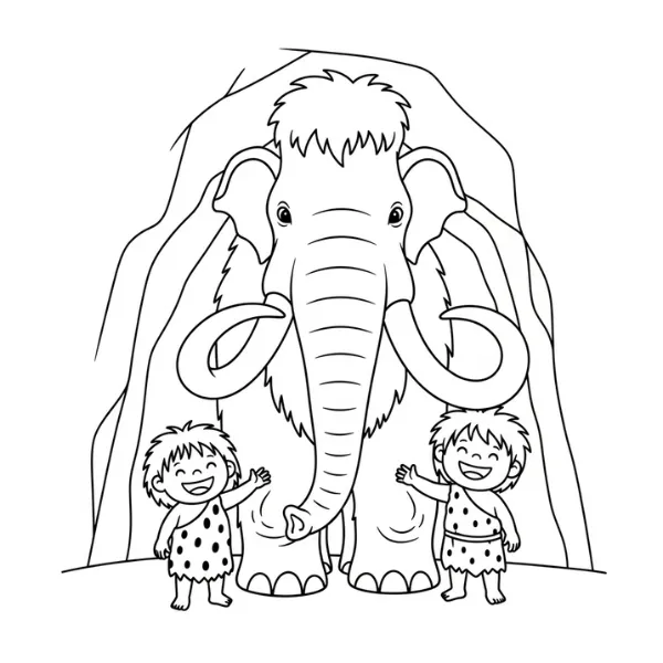 Tranh tô màu Préhistoire