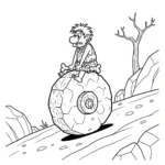 coloriage Préhistoire et decoupage