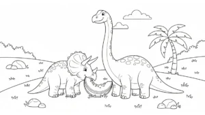 coloriage Préhistoire pour enfant a imprimer gratuit