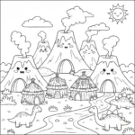 coloriage Préhistoire et dessins