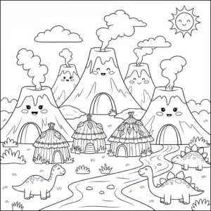 coloriage Préhistoire et dessins