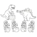 coloriage Préhistoire pour enfant à imprimer