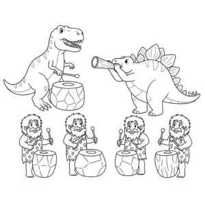 coloriage Préhistoire pour enfant à imprimer