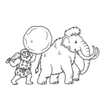 coloriage Préhistoire pour enfants à imprimer
