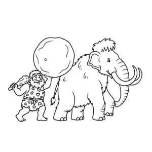coloriage Préhistoire pour enfants à imprimer