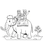 coloriage Préhistoire à imprimer pour enfant de 10 ans
