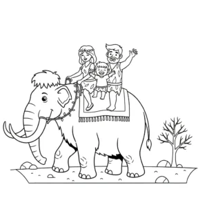coloriage Préhistoire à imprimer pour enfant de 10 ans