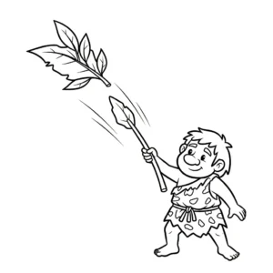 imprimer coloriage Préhistoire pour enfant