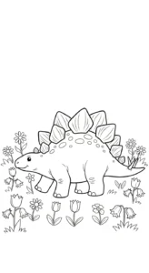 coloriage Préhistoire à imprimer pour enfant de 6 ans