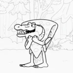 coloriage Quesadilla Crocodila en ligne pour enfant