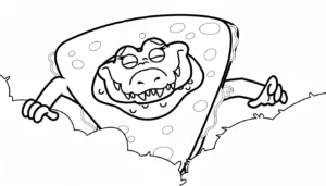 coloriage Quesadilla Crocodila à imprimer pdf