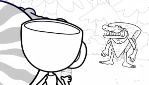 coloriage Quesadilla Crocodila a imprimer